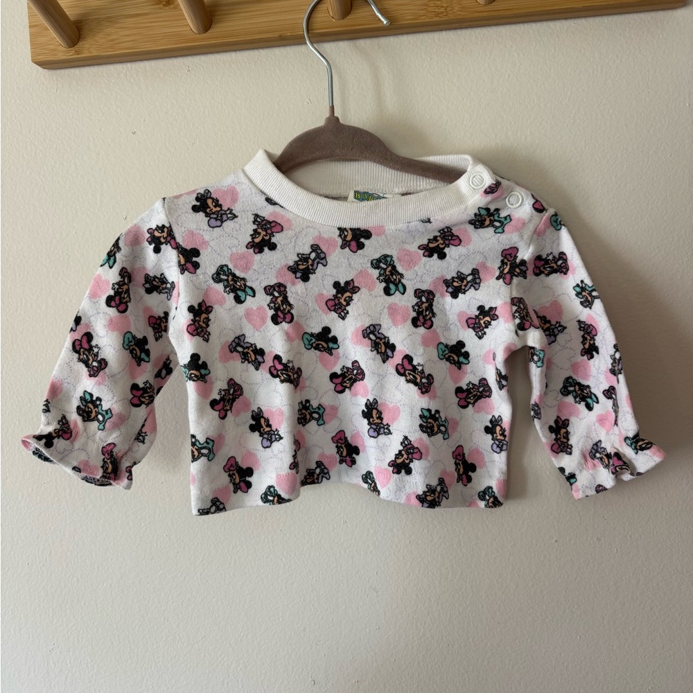 Vintage disney babies baby Minnie Mouse long sleeve